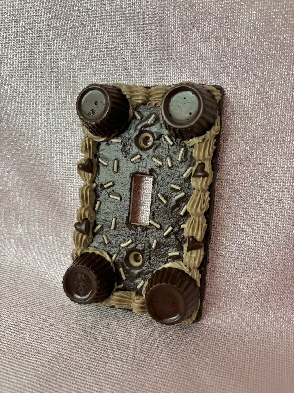 chocolate toggle light switch plate
