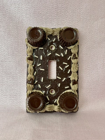 chocolate toggle light switch plate
